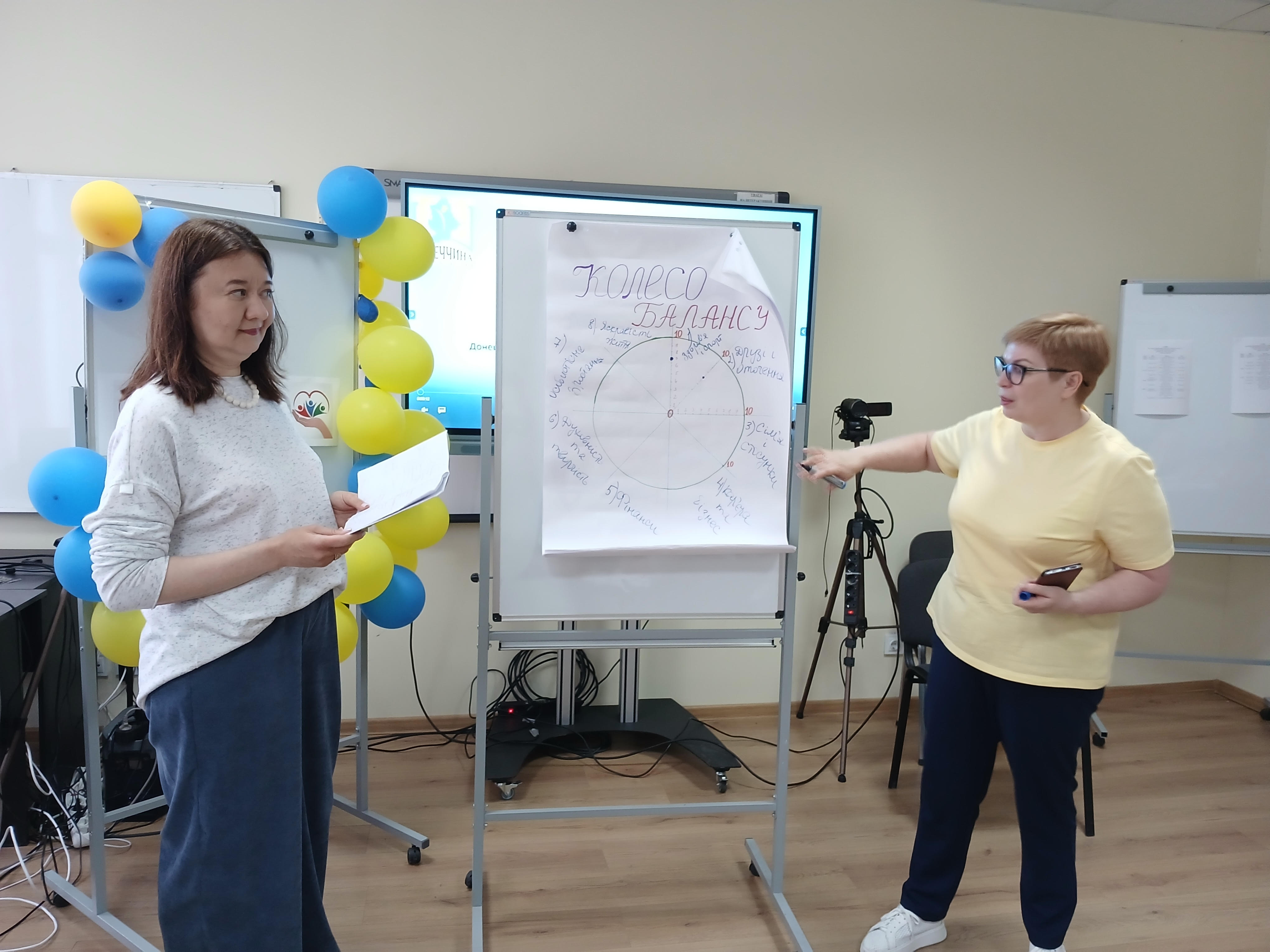 «Життя в балансі»: тренінг для педагогів Донецької області, які тимчасово перебувають у м. Києві