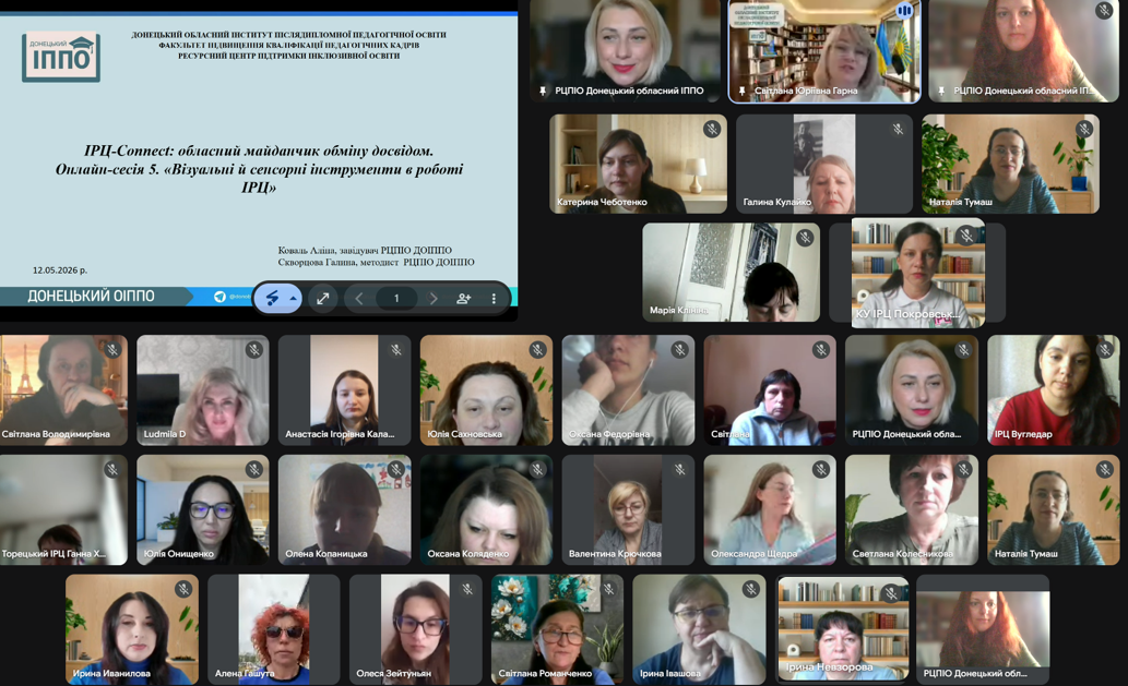 ІРЦ-Connect: практики підтримки дітей з особливими освітніми потребами через візуальні та сенсорні інструменти